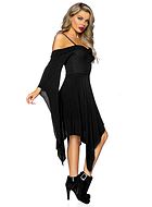 Witch, costume dress, bell sleeves, cold shoulder